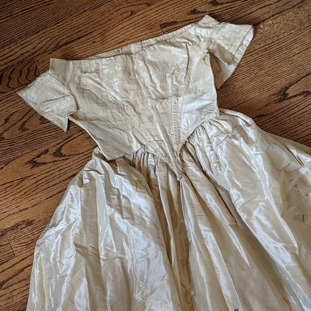 RESERVED LISTING | c. 1860 Wedding Gown