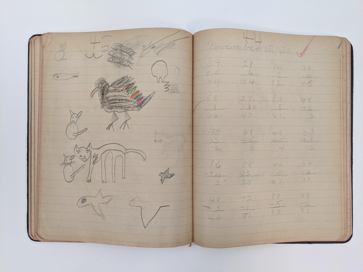 1920s Child's Notebook