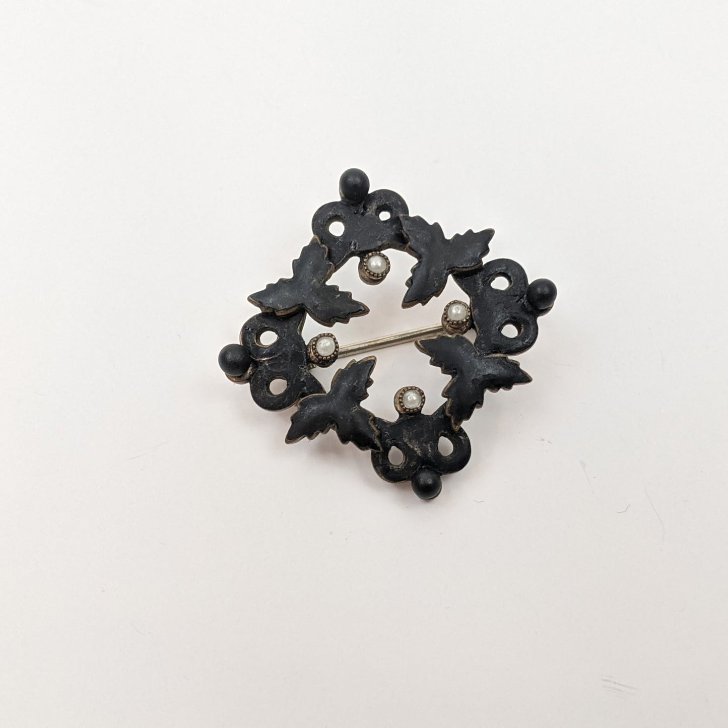 Victorian French Jet Brooch