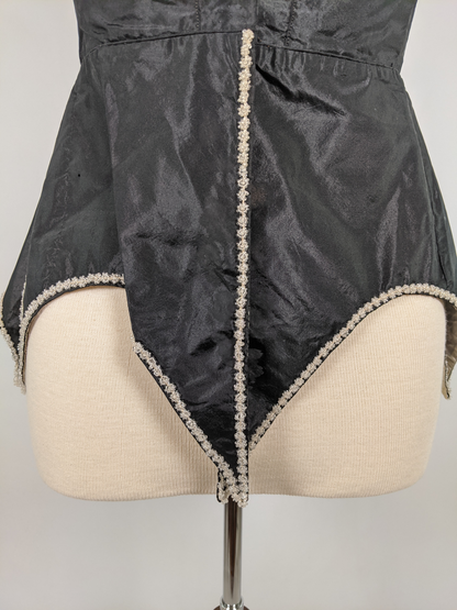 1860s Swiss Waist or Corsage | Button Closures