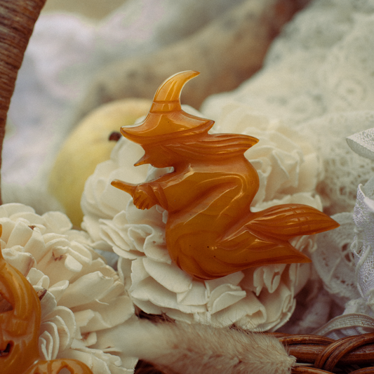 Vintage Bakelite Witch Brooch