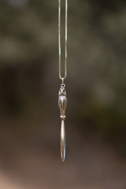 Vintage Owl Magnifying Glass Necklace