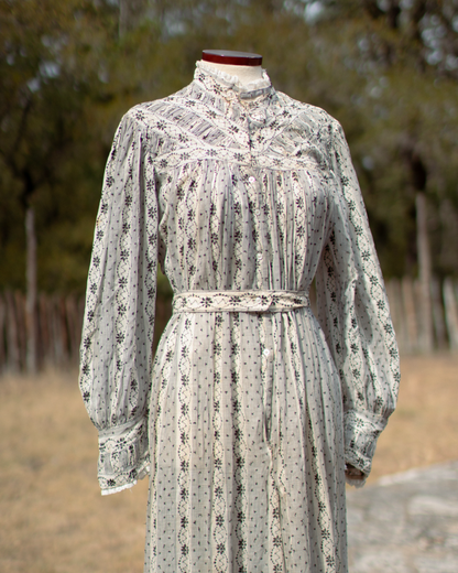 c. 1900s Cotton Wrapper Dress