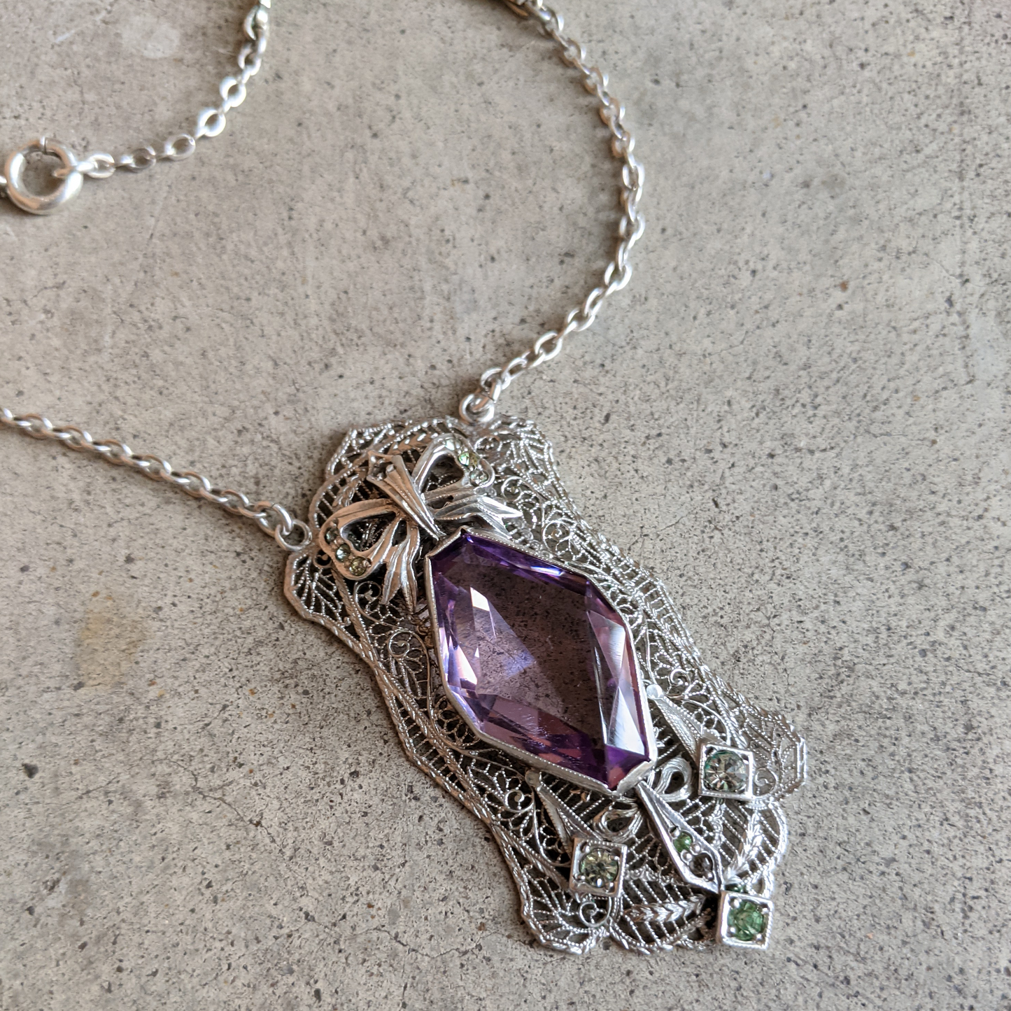 Art Deco Sterling Silver Necklace
