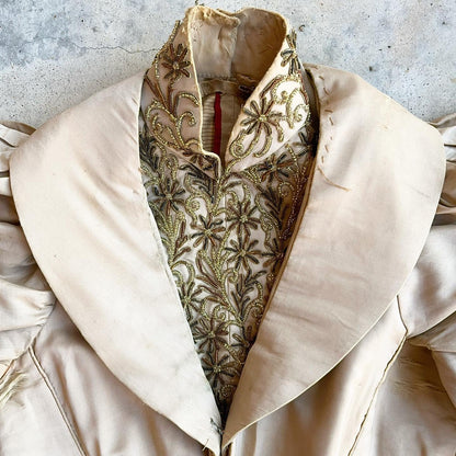 c. 1890s Silk Tea Gown
