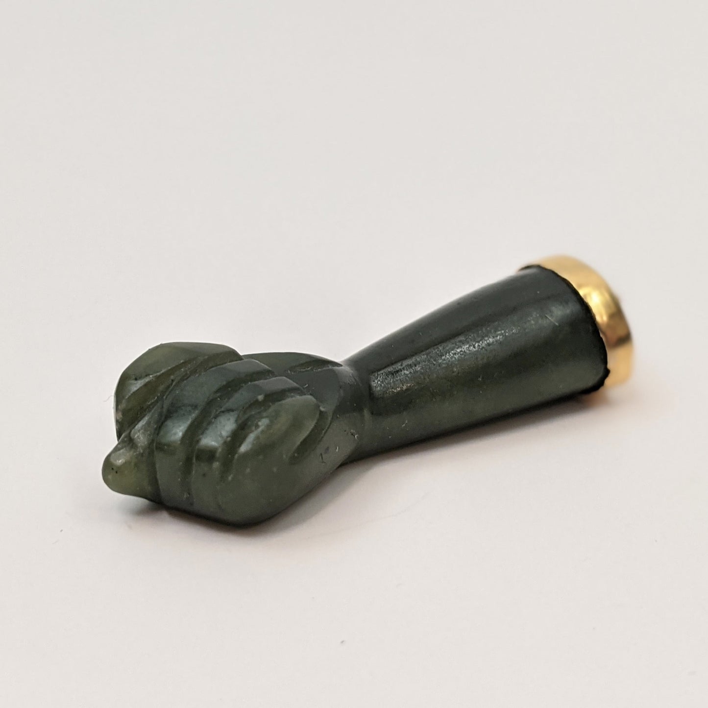 Jade 14k Gold Figa Pendant