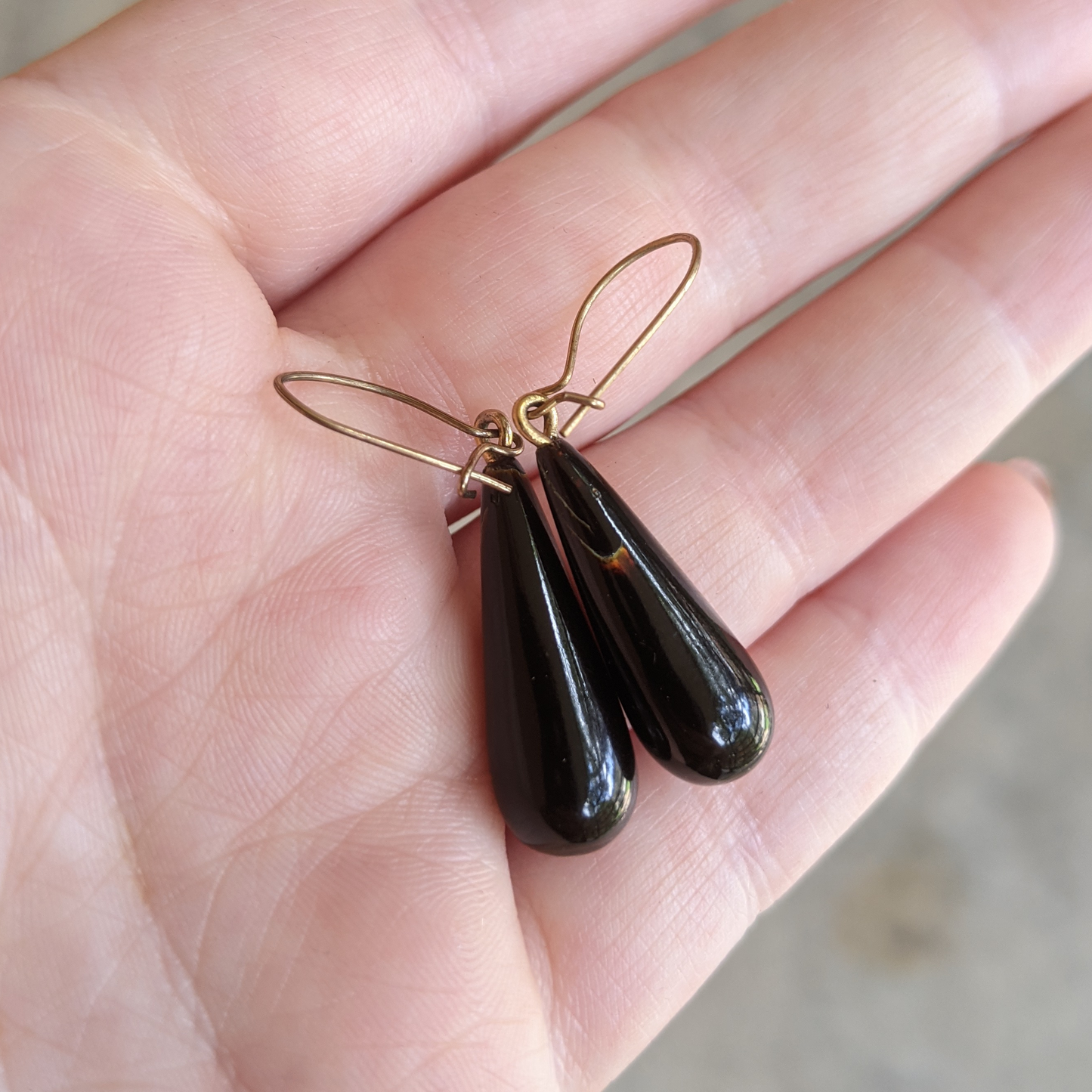 1890s-1900s Tortoise Shell Earrings
