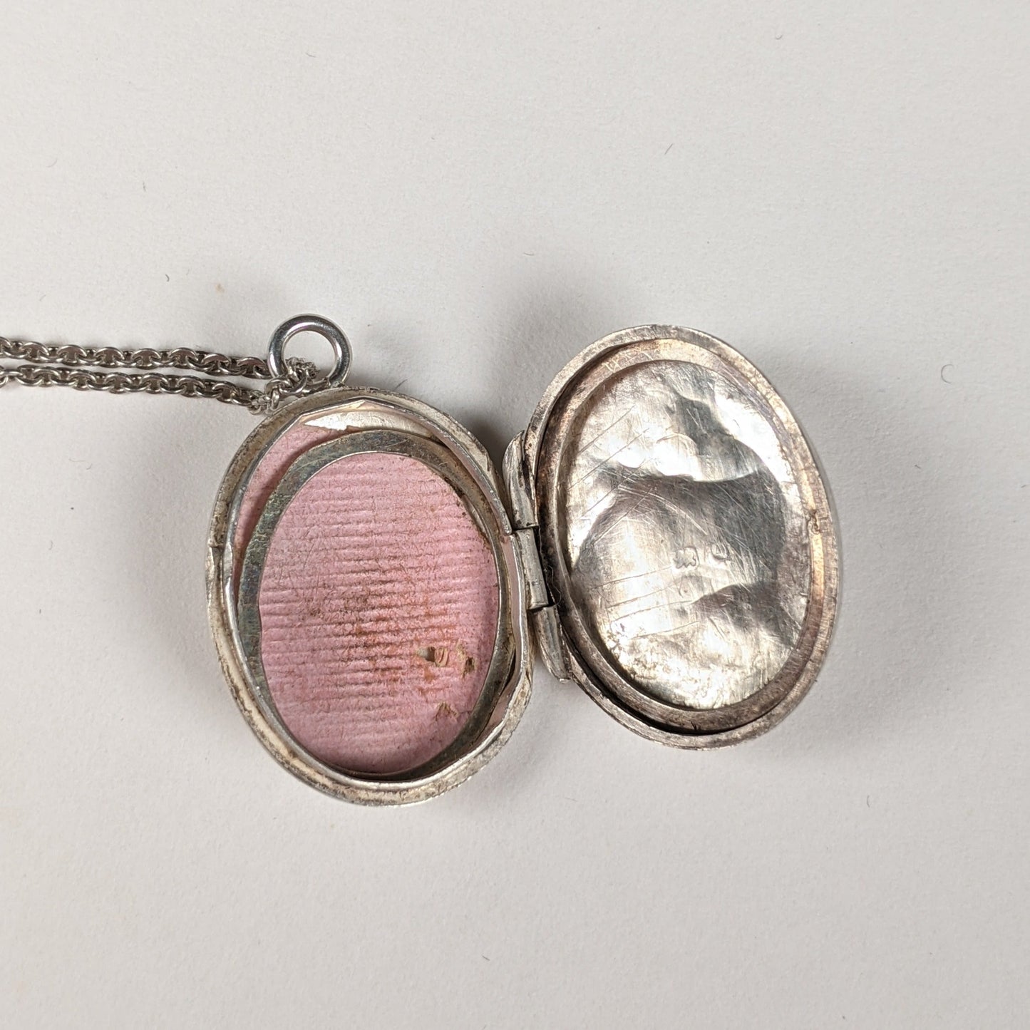 1899 Silver Locket + Chain