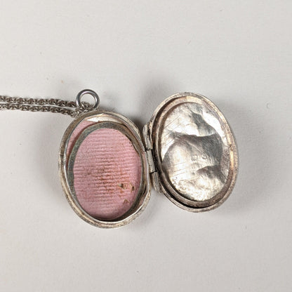 1899 Silver Locket + Chain