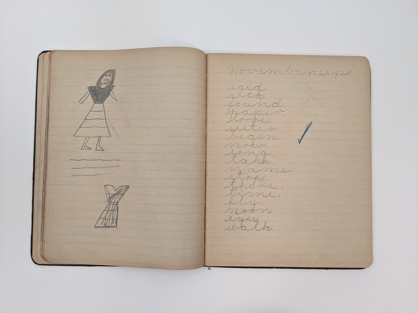 1920s Child's Notebook