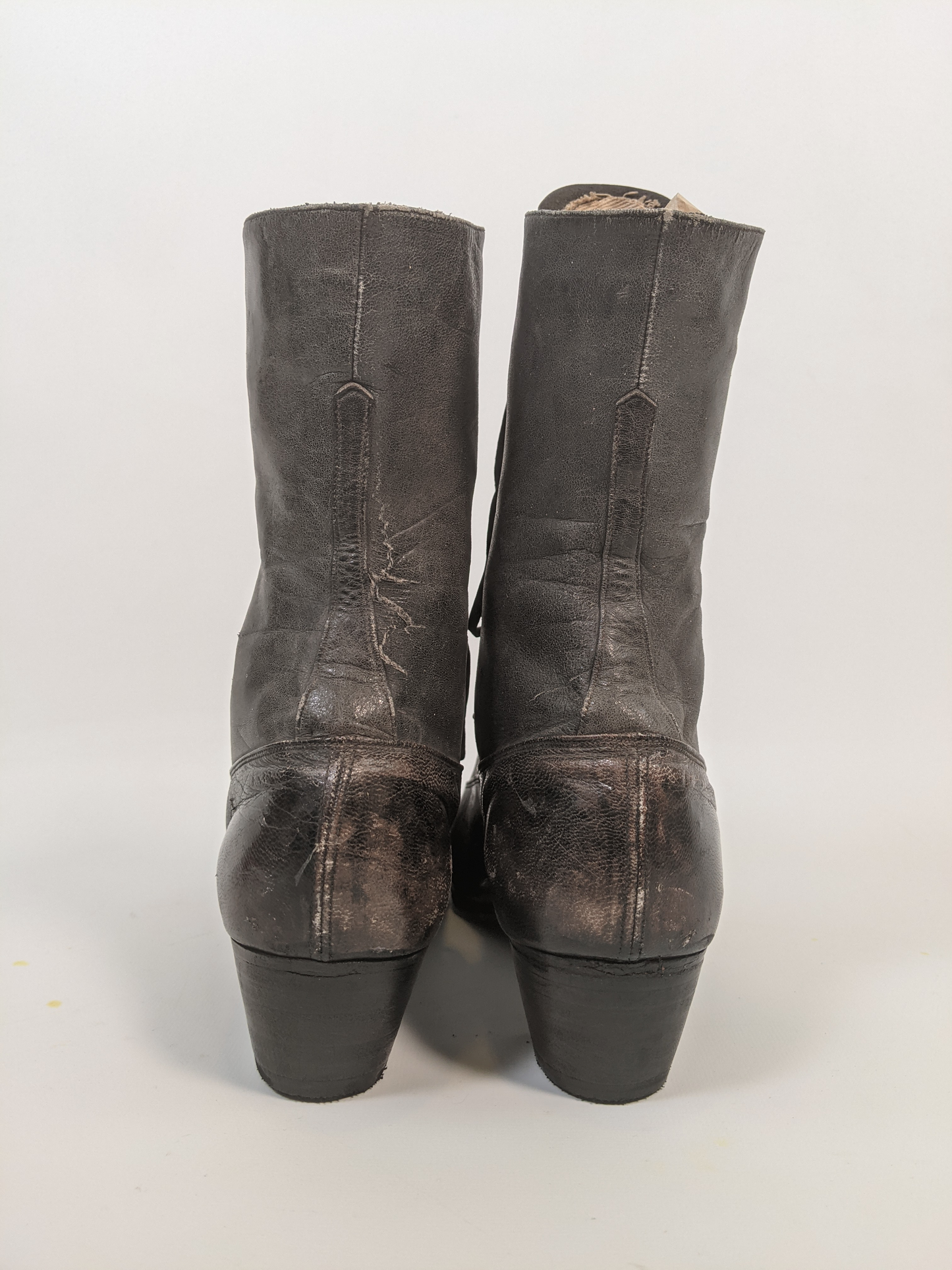 1910s-20s Black Boots | Approx Sz 8-8.5