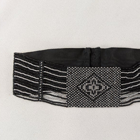 1910s-1920s Beaded Choker Collar Necklace