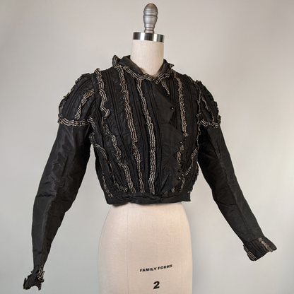 1900s Black + White Bodice