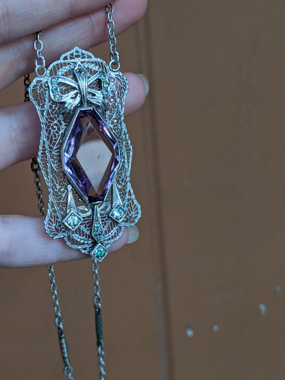 Art Deco Sterling Silver Necklace