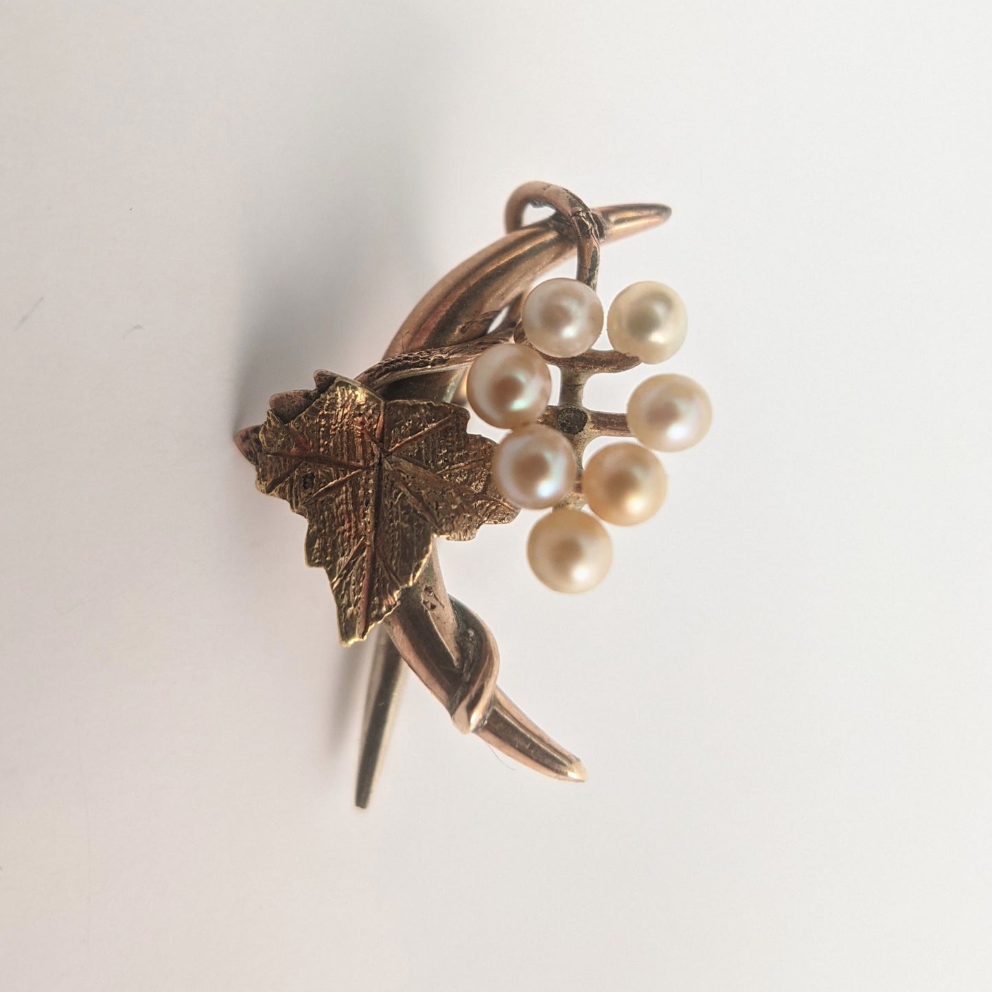 Edwardian 12k Gold Moon Pin