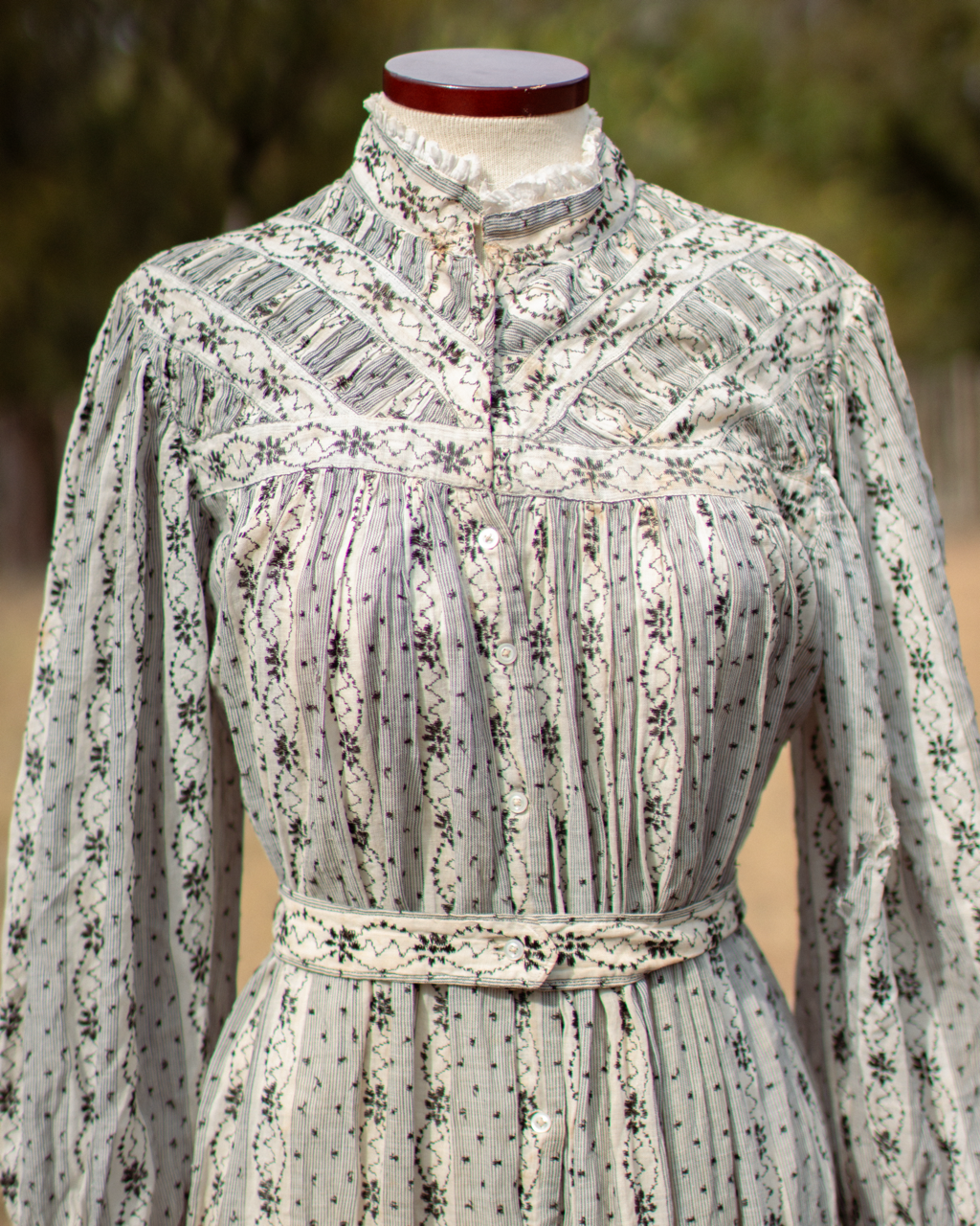 c. 1900s Cotton Wrapper Dress