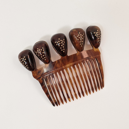 Victorian Faux Tortoise Shell Hair Comb