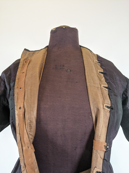 1860s Purple Wrapper Dress
