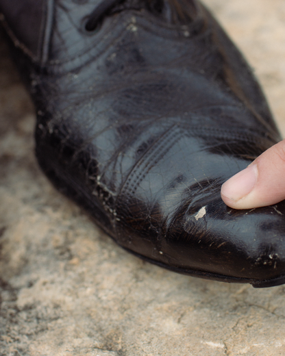 c. 1890s Black Pointed Toe Boots