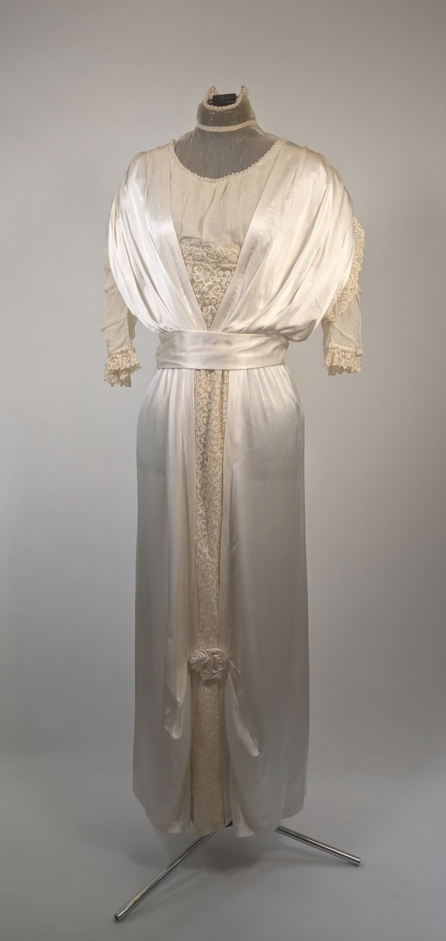 1910s Silk Lace Gown | Wedding Dress