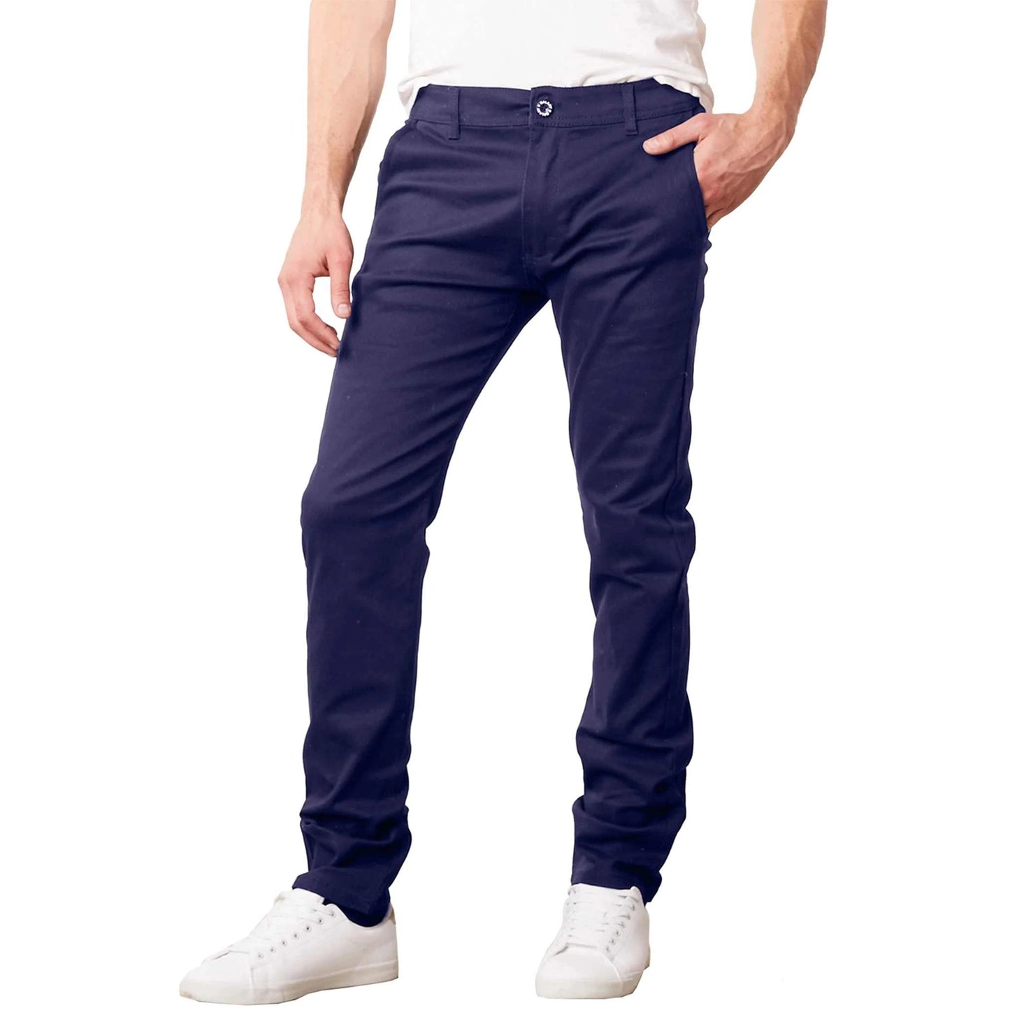 Men's Flat Front Stretch Chino PantsThe Plug