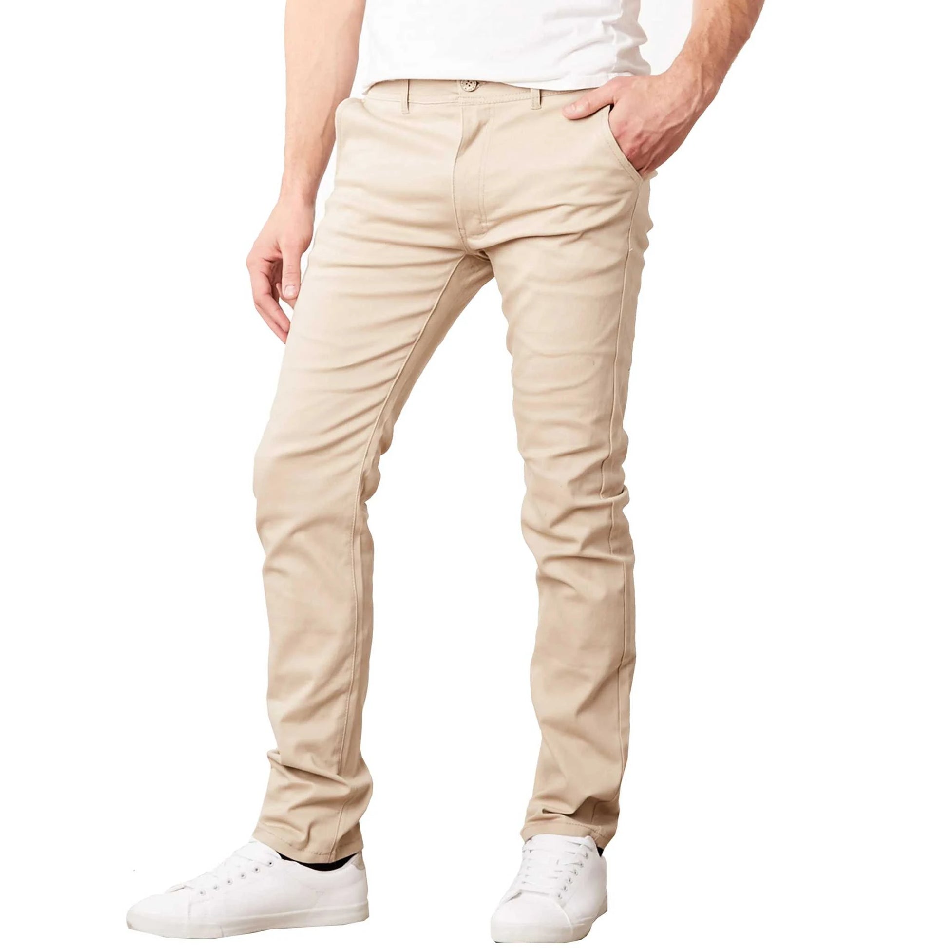 Men's Flat Front Stretch Chino PantsThe Plug