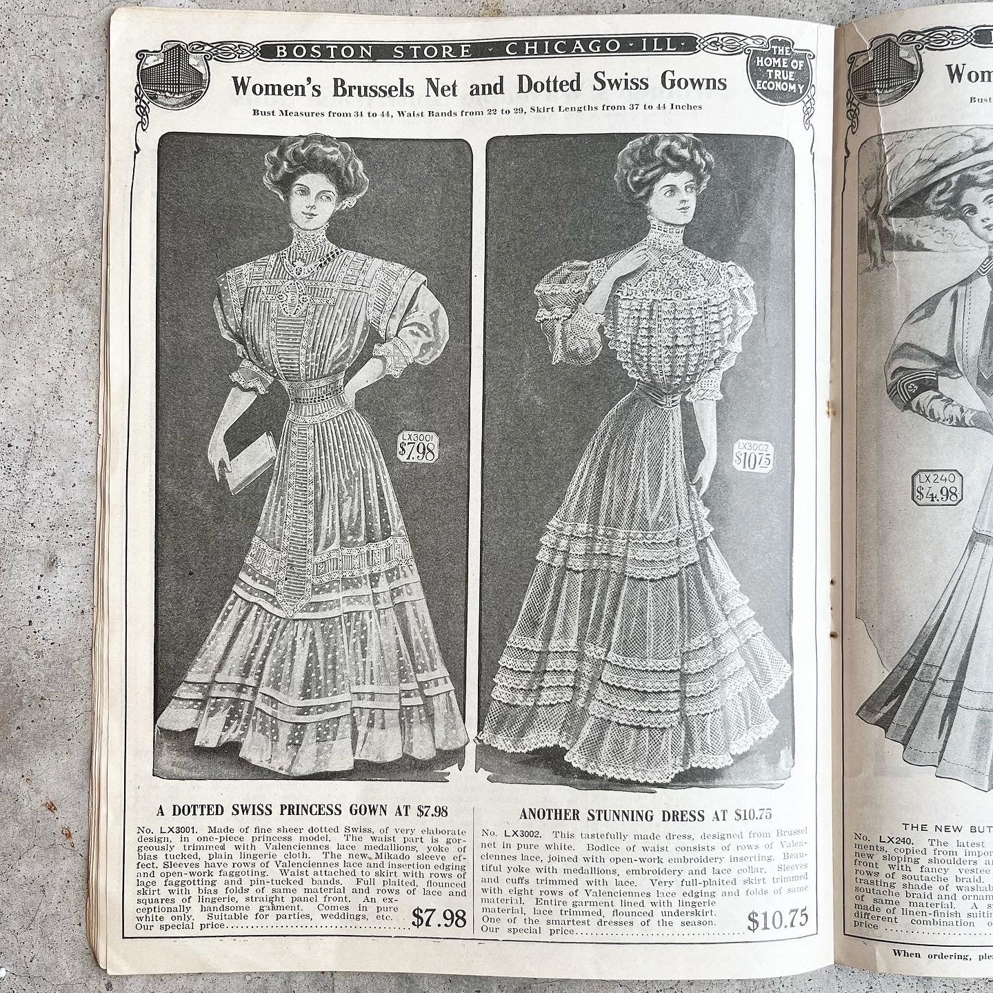 1908 Spring & Summer Catalog | Boston Store Chicago