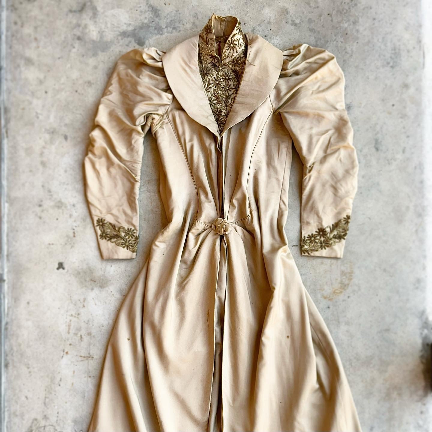 c. 1890s Silk Tea Gown