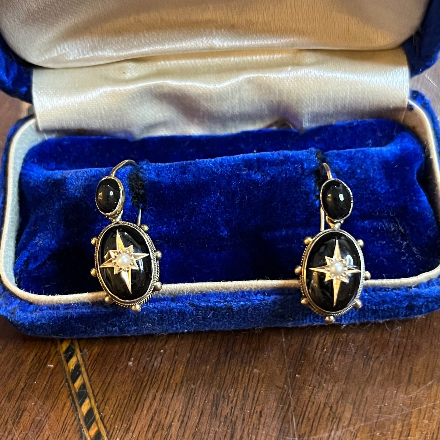 Reserved - 14k Gold 1870s Earrings