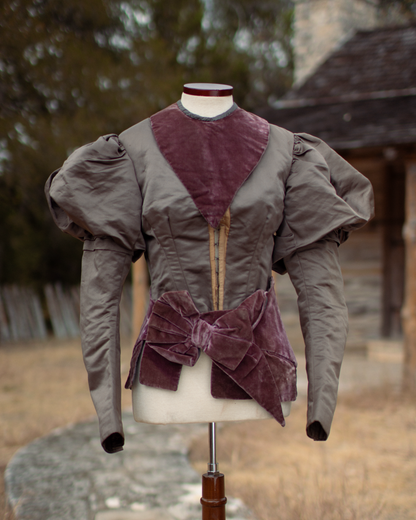 c. 1890s Belted Gigot Sleeve Bodice