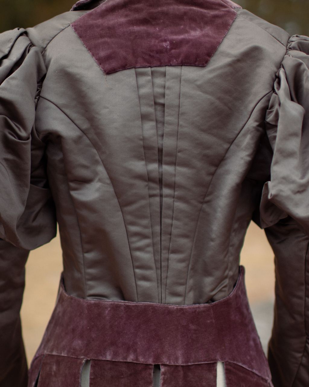 c. 1890s Belted Gigot Sleeve Bodice