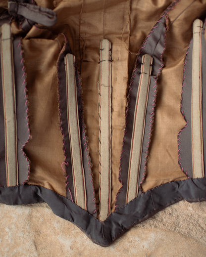 c. 1890s Belted Gigot Sleeve Bodice