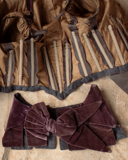 c. 1890s Belted Gigot Sleeve Bodice