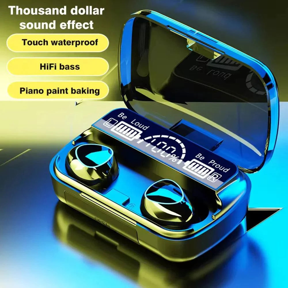 M10 TWS Wireless Headphones Bt Earphone with Charging Box LED Sports SThe Plug