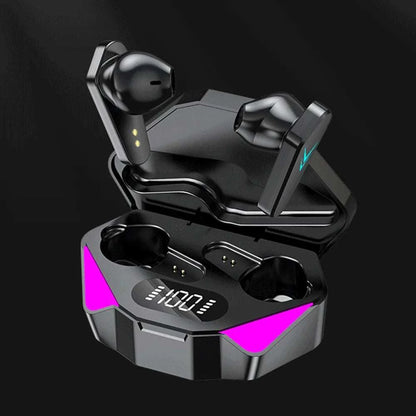 Gamer X15 TWS wireless in-ear earbuds with Bluetooth 5.0 and stereo sound.