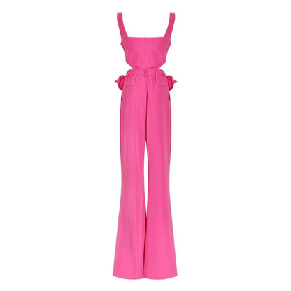 New Arrival Ladies Jumpsuit Spring Summer Three-dimensional Flower CroThe Plug