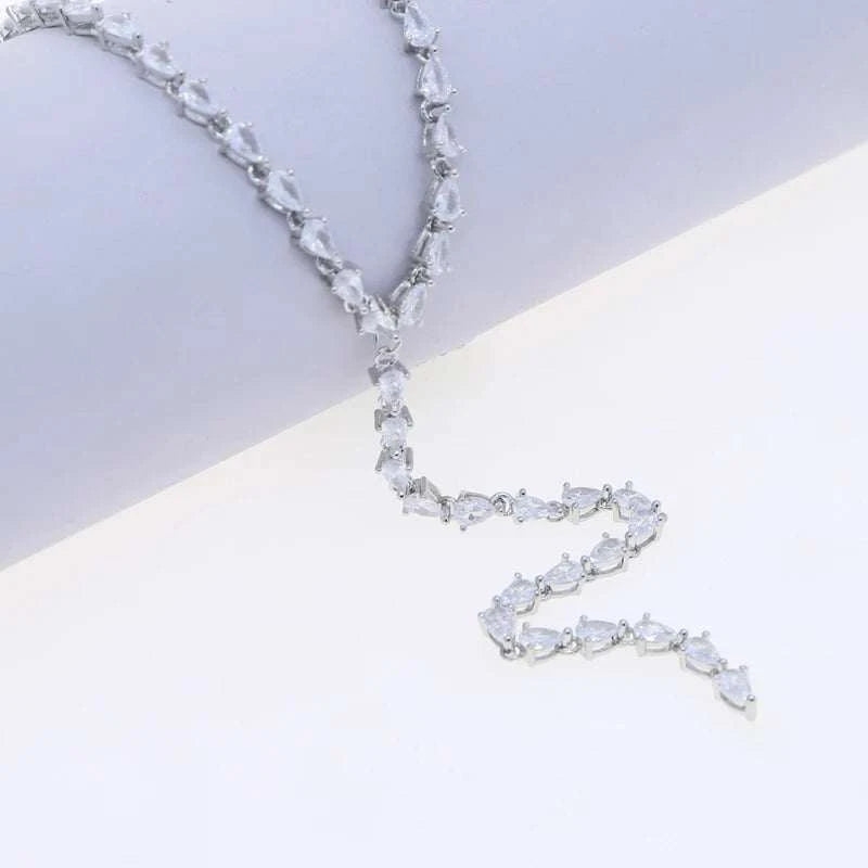 New Arrival Unique Sexy Tennis Chain Wedding Engagement Necklace 5A TeThe Plug