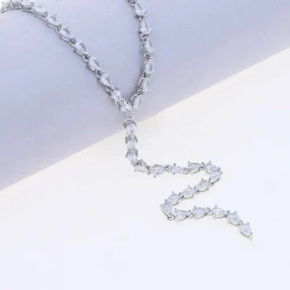 New Arrival Unique Sexy Tennis Chain Wedding Engagement Necklace 5A TeThe Plug