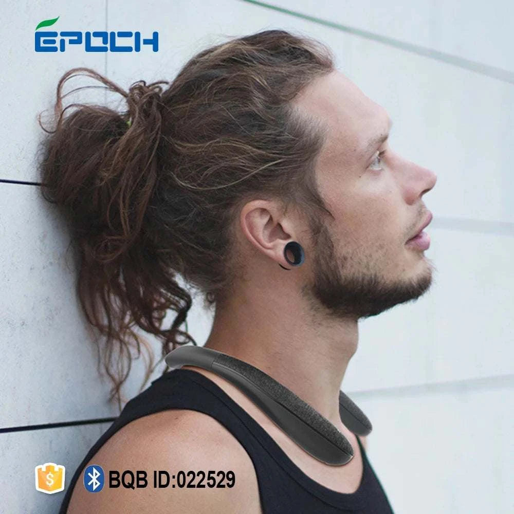 Wireless Neckband Speaker Wearable Surround Sound Bluetooth Neck SpeakThe Plug