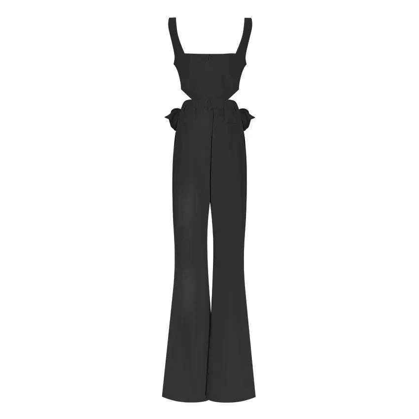 New Arrival Ladies Jumpsuit Spring Summer Three-dimensional Flower CroThe Plug