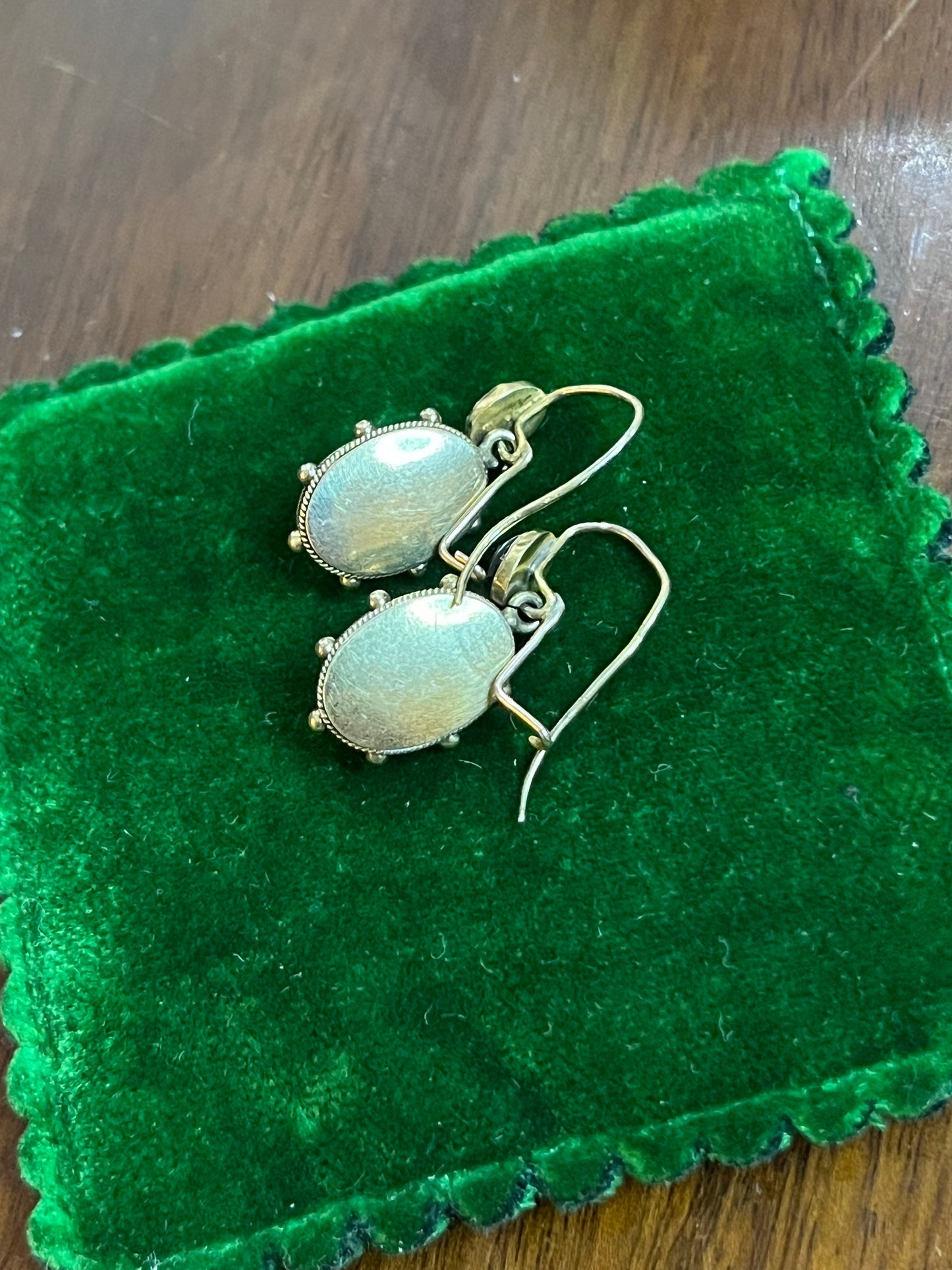 Reserved - 14k Gold 1870s Earrings