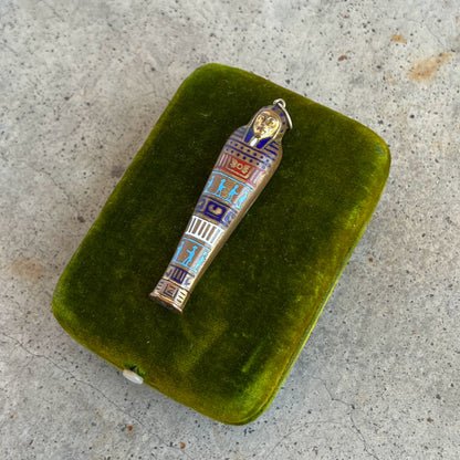 c. 1920s Egyptian Revival Telescoping Pencil Pendant