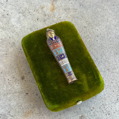 c. 1920s Egyptian Revival Telescoping Pencil Pendant