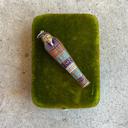 c. 1920s Egyptian Revival Telescoping Pencil Pendant