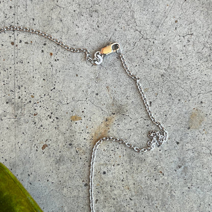 c. 1900s Silver Crescent Moon Conversion Necklace