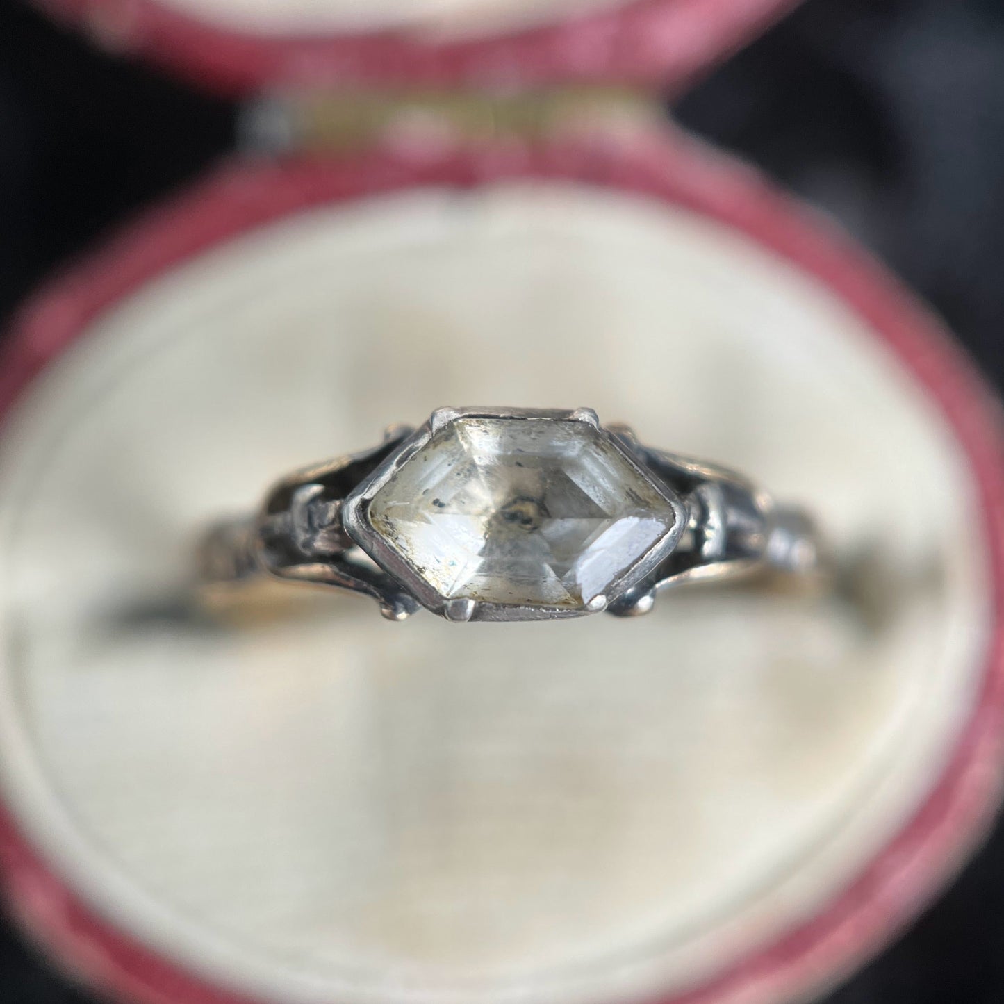 Dated 1729 Mourning Ring | 18k Gold, Enamel, Rock Crystal