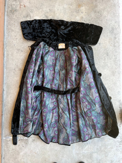 c. Late 1910s-Early 1920s Faux Fur Plush Coat