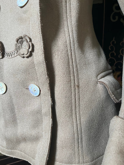 c. 1900s Wool Coat | Petite Size