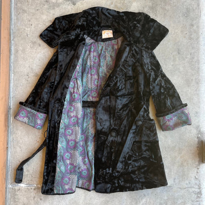 c. Late 1910s-Early 1920s Faux Fur Plush Coat