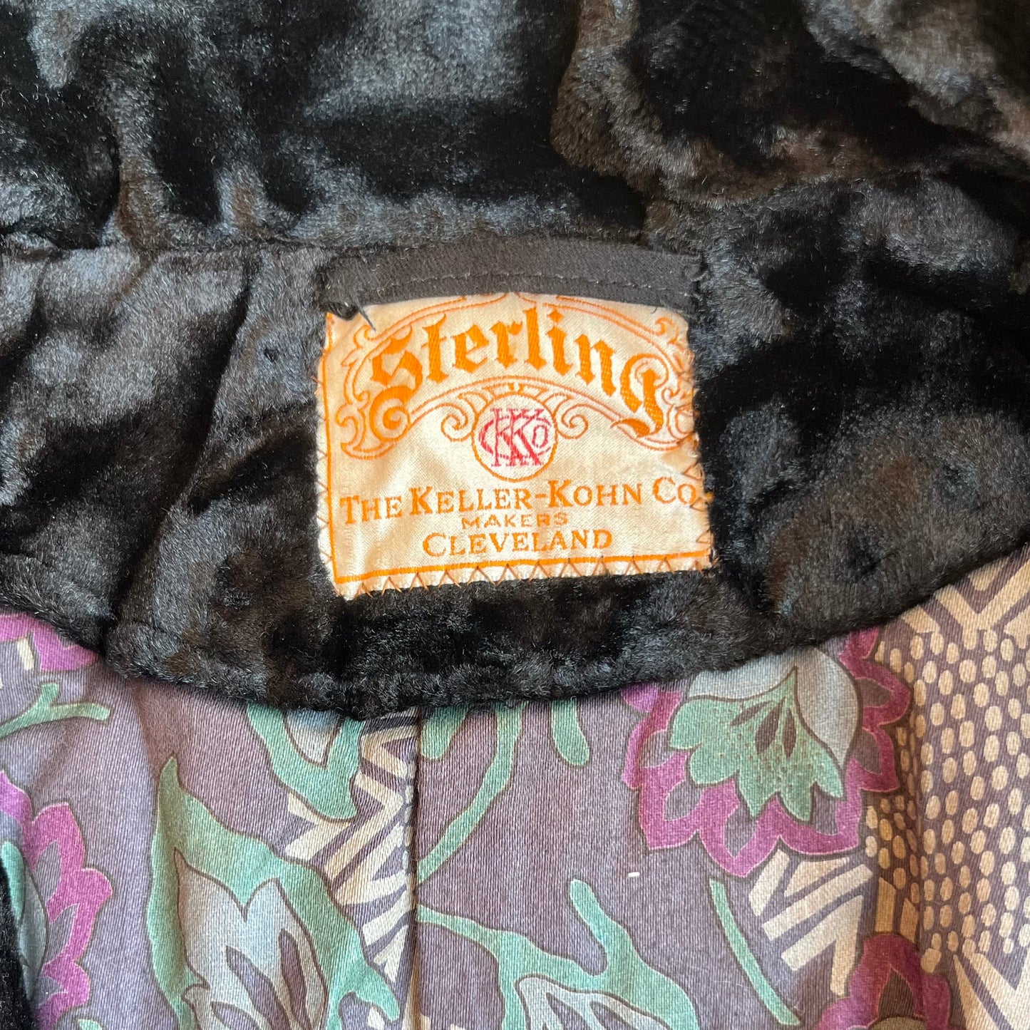 c. Late 1910s-Early 1920s Faux Fur Plush Coat